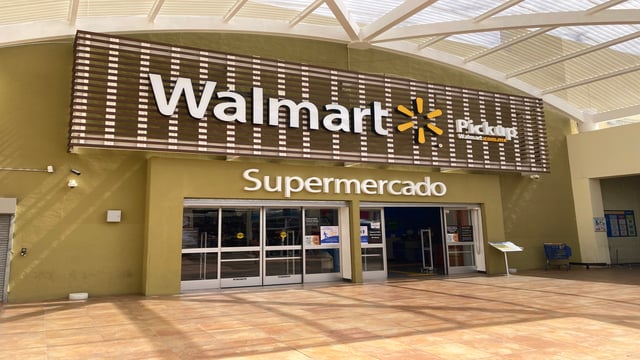 Storefront of Walmart in Cabo San Lucas